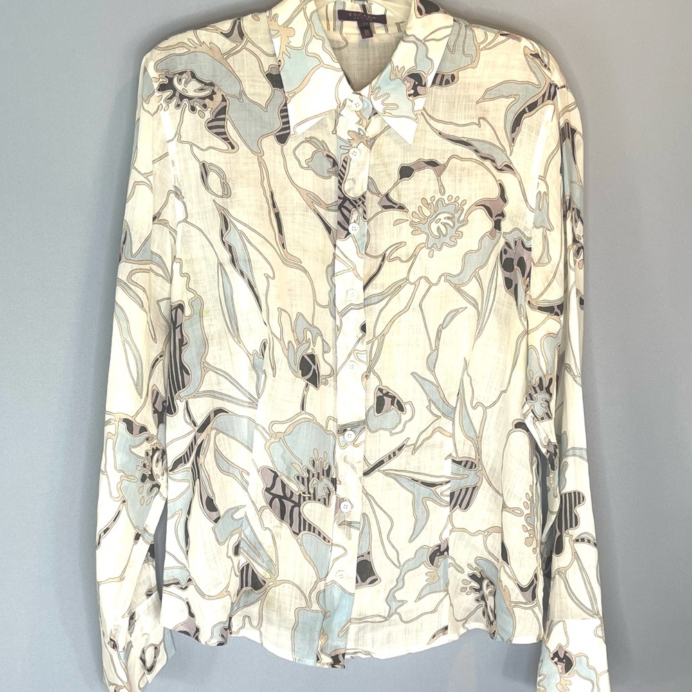 Escada - Semi Sheer Blouse - 12